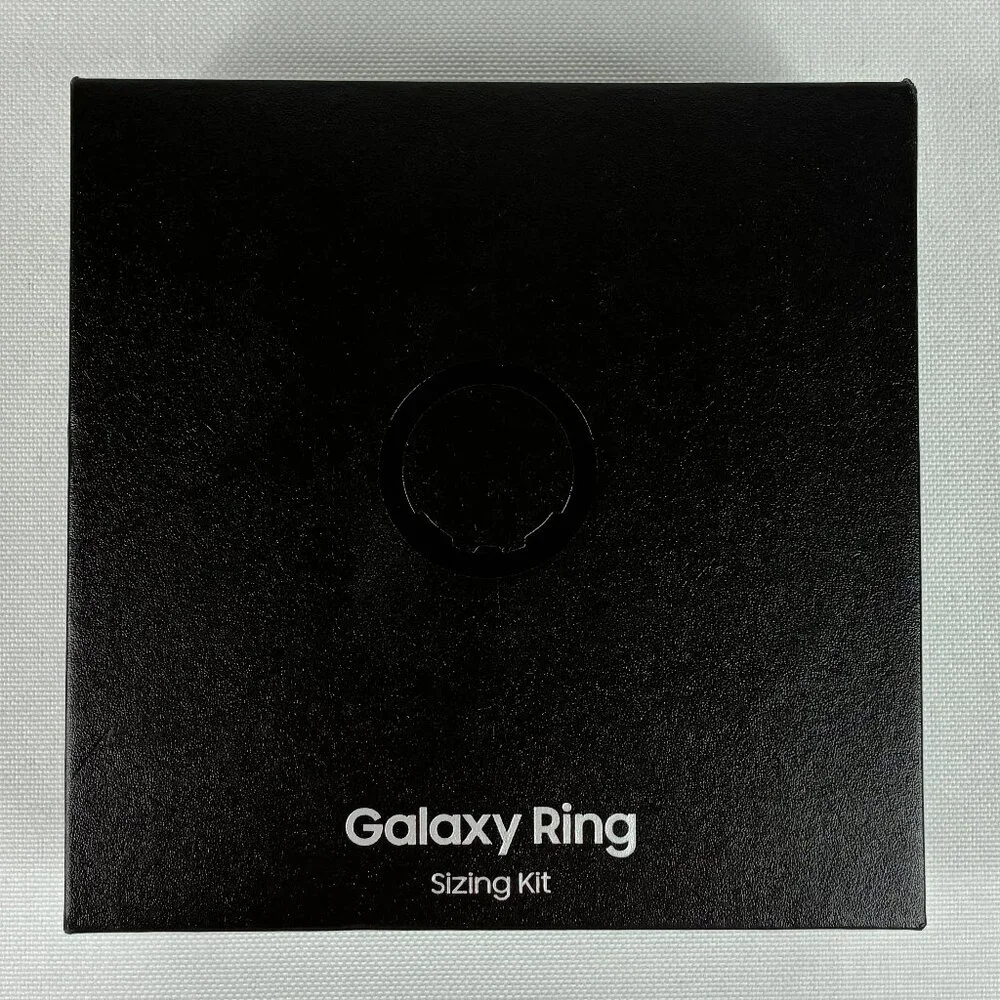 New Unopened Samsung Galaxy Ring Sizing Kit - Black - Includes 9 Sample Sizes